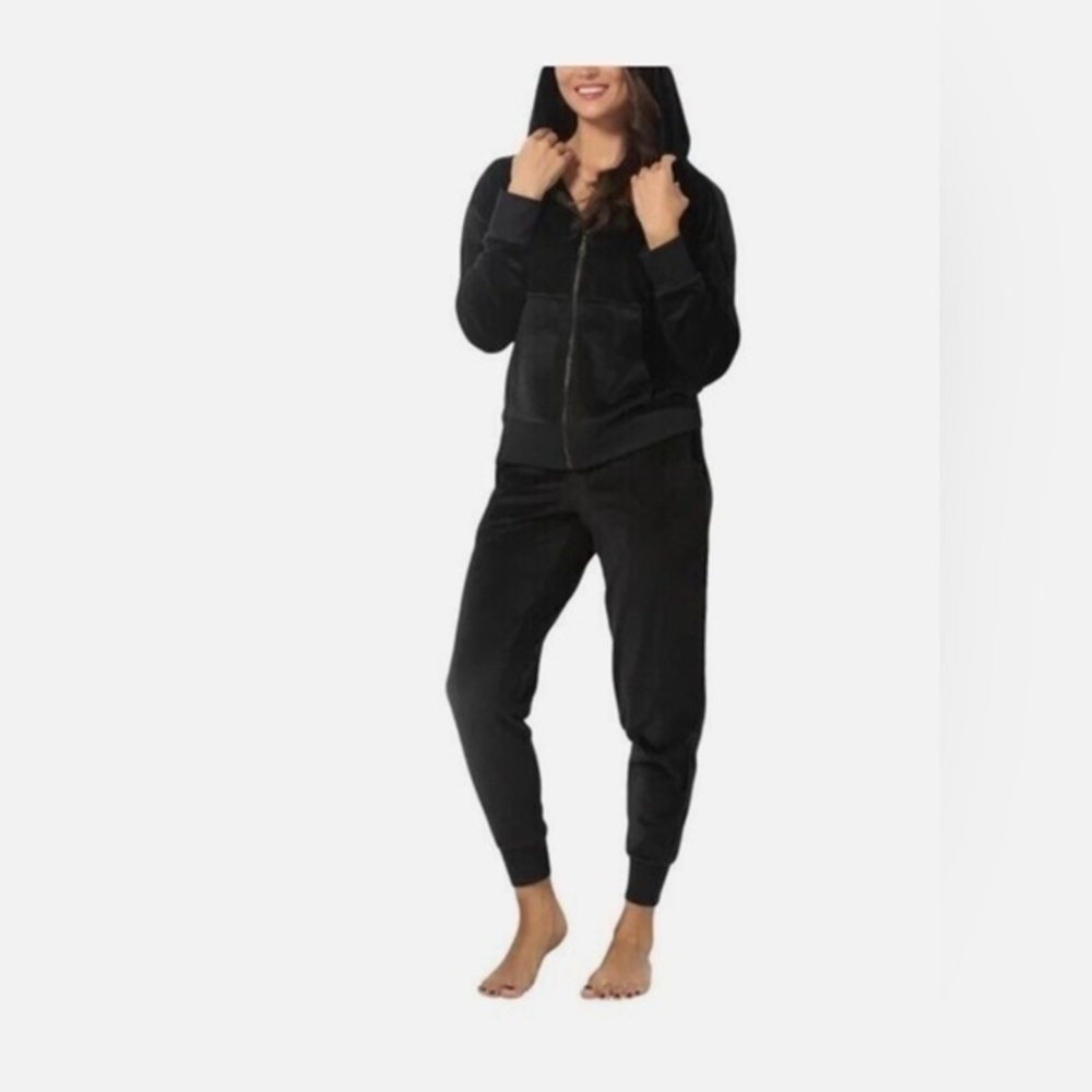 NWT Felina Green Velour Track Pants & Hoodie Size S